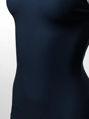 Vista 4 de Made by Emma Camiseta sin mangas con tirantes delgados para mujer, con base de algodón sólido