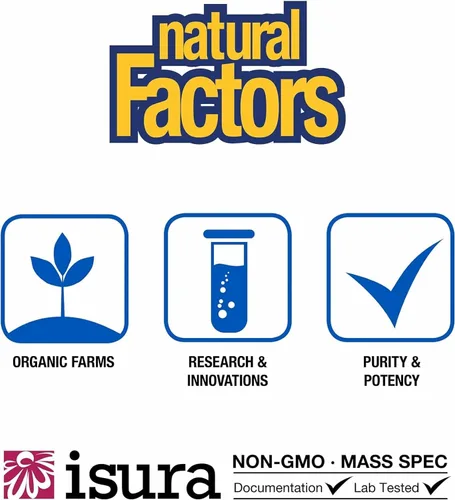 Vista 8 de Natural Factors, Factores oculares avanzados, apoyo antioxidante para una visión saludable con luteína y zeaxantina, 60 cápsulas