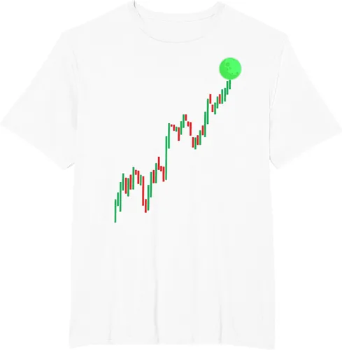 Vista 62 de Cute Stock Trading Design for Men Women Stock Market Trader T-Shirt Asphalt Grey