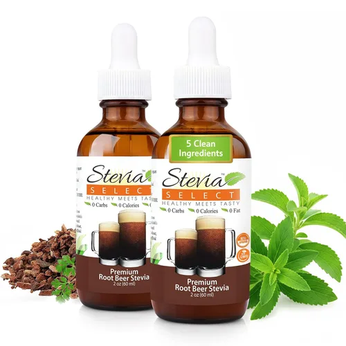 Vista 20 de Stevia Select Sabor a Cereza Negra Líquido de Stevia – Edulcorante Cero Calorías para Café, Té, Bebidas y Horneado, 100% Natural, Sin Eritritol