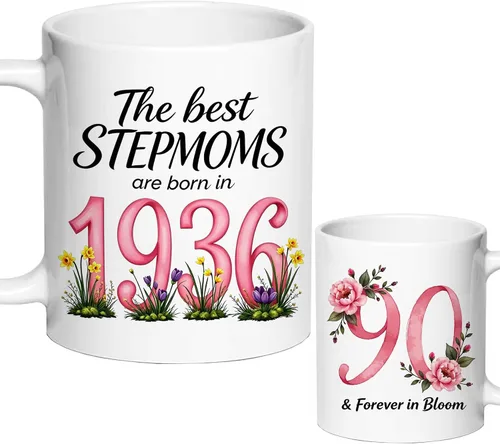 Vista 7 de 100th Birthday Coffee Mug, 100 Years Fabulous Gift for Women 11oz