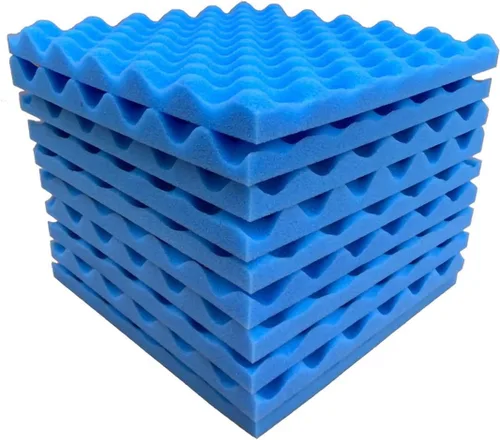Vista 9 de Paneles de espuma acústica, acolchado a prueba de sonido, paneles acústicos de pared insonorizados, espuma de doble densidad, fácil de instalar