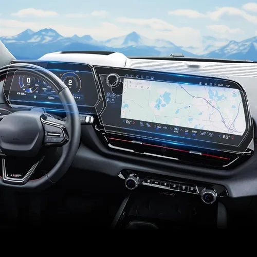 Vista 8 de Protector de pantalla táctil para GMC Acadia de vidrio templado brillante 2024, 2025, 2026, 15 pulgadas, accesorios Acadia (Elevation/AT4/Denali)