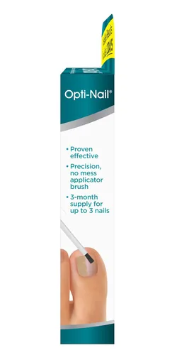 Vista 2 de Opti-Nail Reparación de uñas fúngicas para uñas dañadas, aplicador de cepillo, 0.169 onzas líquidas, restaura la apariencia saludable de áreas