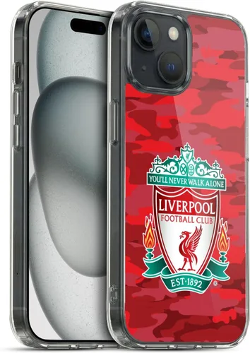 Vista 219 de Head Case Designs Funda de gel con licencia oficial del Liverpool Football Club Away Colourways Crest Camou [protección de grado militar] compatible