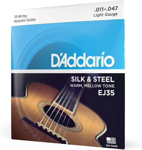 Vista 6 de D'Addario EJ40, cuerdas de seda y acero para guitarra folclórica, 11-47