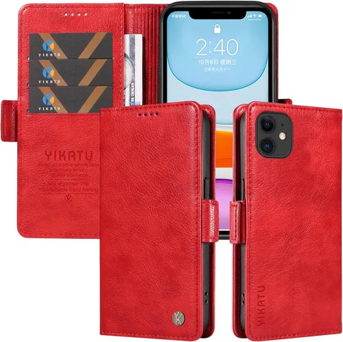 Vista 5 de Funda compatible con Xiaomi Poco X3 GT 5G, tarjetero de piel sintética, compatible con Redmi Note 10 Pro (China) 5G con cierre magnético, soporte