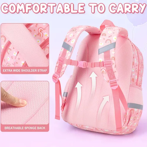 Vista 5 de Fimibuke - Mochila escolar impermeable para niñas y niños, 3 unidades Camiones de construcción A1.yellow