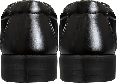 Vista 4 de French Toast Zapatos de vestir para niños - Zapatos formales de vestir casuales Oxford clásicos con cordones - Negro