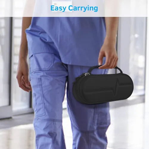Vista 7 de Estuche para estetoscopio para 3M Littmann Classic III, Lightweight II S.E, Cardiology IV Diagnostic, estetoscopios MDF Acoustica - Bolsa