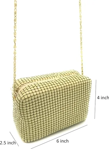 Vista 2 de Bolso de noche de malla metálica X-Small para mujer