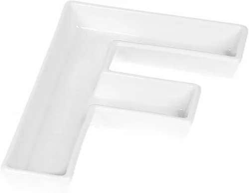 Vista 29 de Coffeezone - Plato de cerámica para dulces y nueces, decoración para bodas y fiestas, Blanco