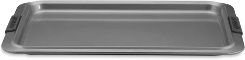 Vista 9 de Anolon Advanced - Utensilios antiadherentes para hornear con agarres, bandeja para hornear antiadherente, 10 x 15 pulgadas, color gris