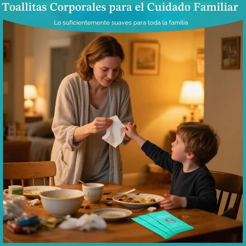 Vista 7 de Paquete de 300 toallitas corporales envueltas individualmente (8 x 9.5 pulgadas), toallitas de ducha sin enjuague para adultos, viajes, gimnasio