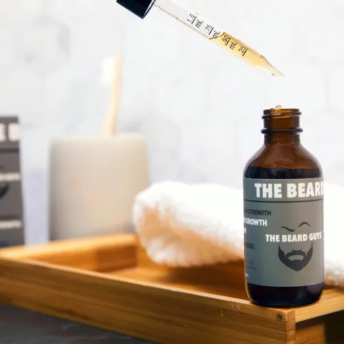 Vista 7 de Aceite de crecimiento de barba de minoxidil al 5%, 2 onzas