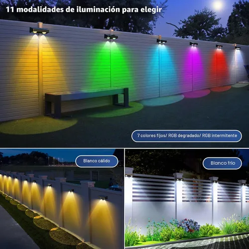 Vista 5 de Brizled Luces de valla de Halloween alimentadas por energía solar, paquete