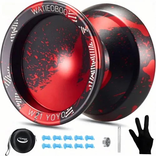 Vista 8 de Yoyo R8 Responsive Yoyo para principiantes, Yoyos profesionales no responsivos para adultos Pro Yoyos de trucos de metal con kit de rodamientos Yo