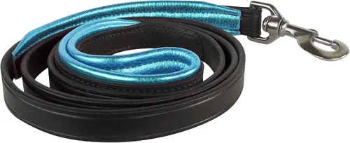 Vista 10 de Correa acolchada de cuero para perro de Perri Negro/Negro