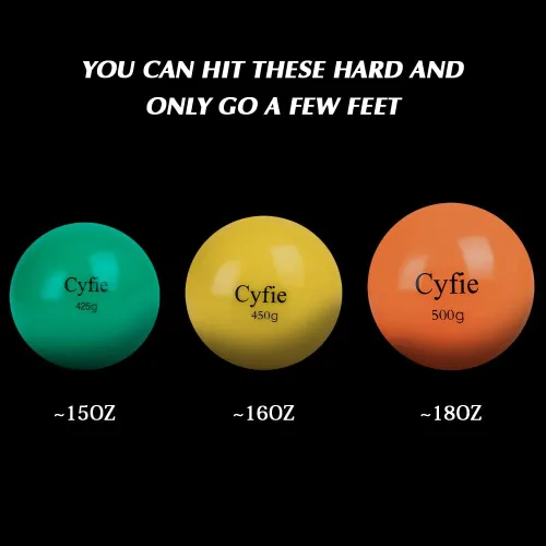 Vista 6 de Cyfie Heavy Weighted Baseball/Softball for Hitting, Heavy Balls for Hitting, Batting Training, Pitching Practice and Throwing(6 Pack)