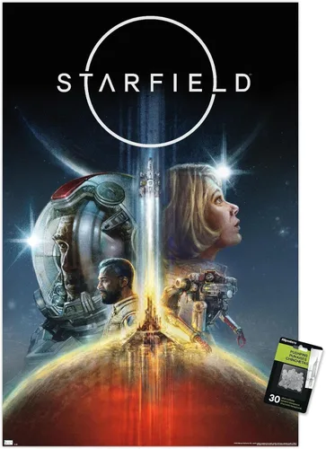 Vista 7 de Trends International Starfield - Póster de pared Key Art, 14.72 x 22.37 pulgadas, paquete de póster premium y alfiler