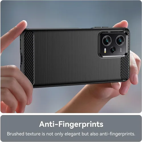 Vista 5 de Funda para Redmi Note 12 Pro 5G/Note 12 Pro Speed/Poco X5 Pro 5G, Funda delgada delgada de fibra de carbono TPU Soft Back Carcasas a prueba