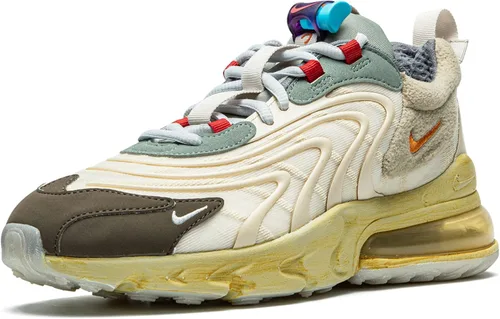 Vista 4 de Nike Air Max 270 React CT2864 200 Travis Scott - Senderos de cactus - Talla 14, Crema claraestrella de marniebla oscura, 14