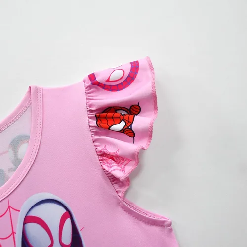 Vista 4 de Aurora Breeze Vestido de dibujos animados para niñas, vestido de disfraz para el día de San Valentín