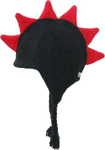 Vista 3 de Born to Love Sombrero Mohawk para niño con espigas de calavera