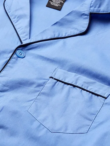 Vista 5 de Woven Plain-Weave Pajama Set