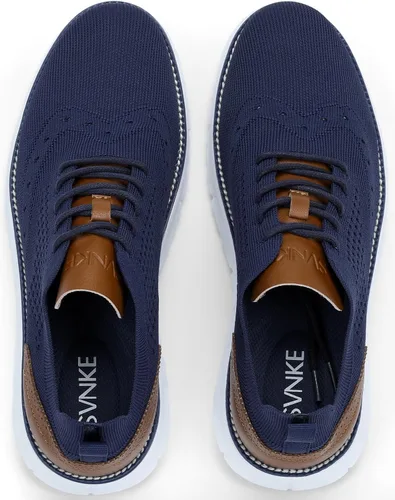 Vista 2 de Men's Casual Dress Oxfords Shoes Breathable Knit Leisure Fashion Sneakers Lightweight Comfortable Walking Shoes