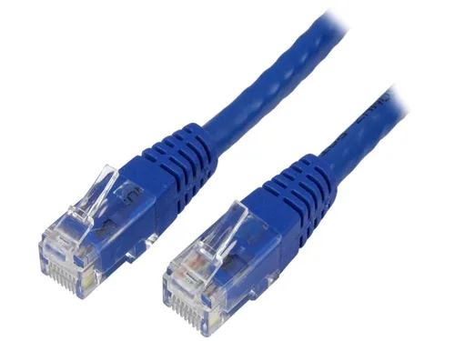 Vista 51 de StarTech. com Cable Ethernet CAT6 de 1 pie – Cable Ethernet CAT 6 Gigabit negro -650MHz 100W PoE++ RJ45 UTP moldeado Categoría 6 Network/Patch Cord