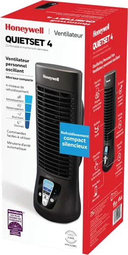 Vista 7 de Honeywell Mini ventilador de torre Quietset de 13 pulgadas