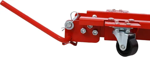 Vista 6 de Widow Cruiser-Dolly - Rodillo de acero para motocicleta, motor rojo para ATV y garaje, rollo resistente (1,250 libras), rojo