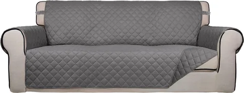 Vista 13 de PureFit - Funda de sofá acolchada reversible, protector de muebles impermeable, funda de sofá lavable con espuma antideslizante y correas elásticas