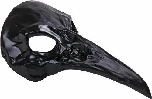 Vista 3 de Scary Creepy Crow Raven Halloween Cosplay Masquerade Party Face Mask Horror Devil Raven Face Eye Mask