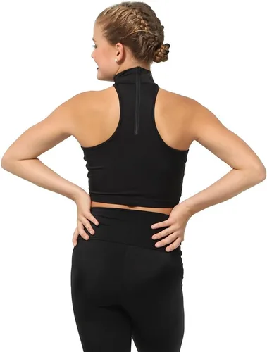 Vista 2 de Camiseta corta de lentejuelas para niñas, solo para Kix, disfraz de baile para niñas