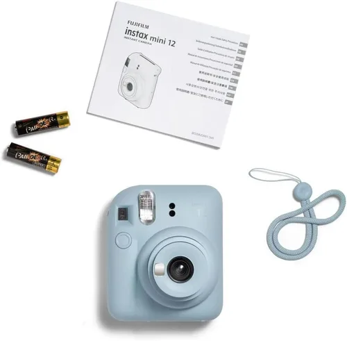 Vista 6 de Fujifilm instax Mini 12 - Cámara instantánea con paquete de 40 películas de disparo, color azul pastel