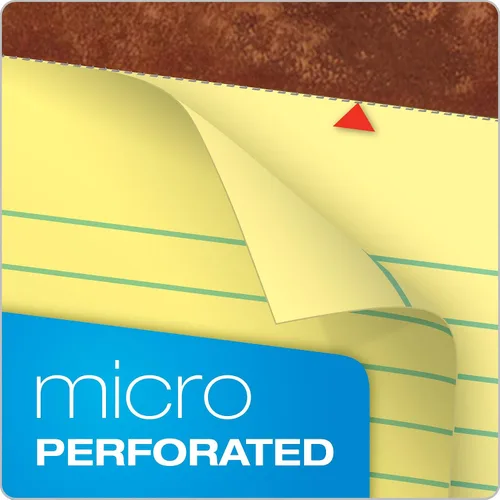 Vista 4 de TOPS Bloc de notas legales de 8.5 x 11.75 pulgadas, paquete de 12, la marca de bloc legal, rayas anchas, papel amarillo, 50 hojas por bloc