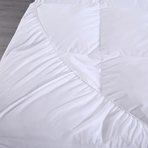 Vista 3 de Feather & Loom Cama de plumas rellenas de nano con funda de algodón (tamaño matrimonial)