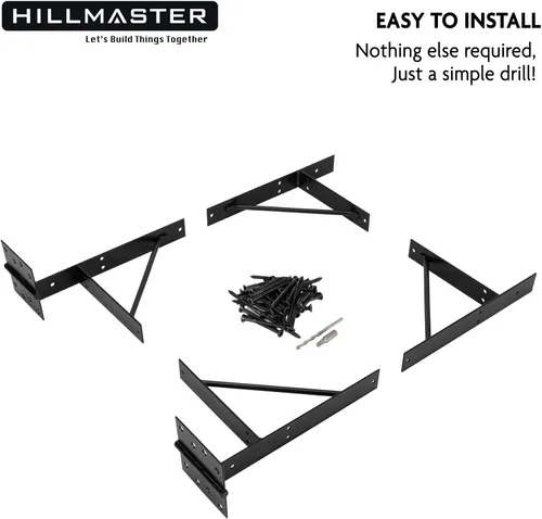 Vista 7 de HILLMASTER Soporte de esquina para puerta, resistente y antihundimiento, kit de marco de puerta ajustable para cercas de madera, puertas