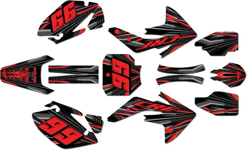 Vista 6 de Kit de gráficos Kalair GFX para Honda CRF150R (2007-2023) Serie PRIME Azul 09 Mil - Kit de calcomanías y adhesivos de gráficos personalizados