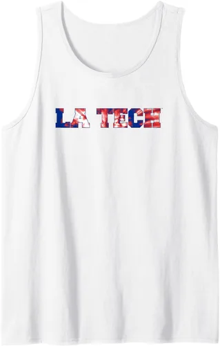 Vista 4 de Camiseta sin mangas con teñido anudado de los Louisiana Tech Bulldogs, Negro