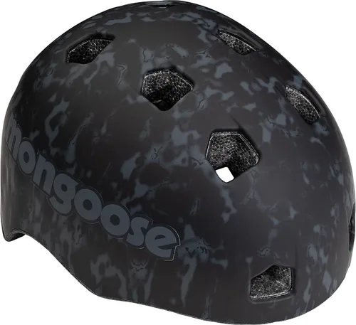 Vista 8 de Mongoose Casco de bicicleta BMX, casco deportivo para niños, gris/negro, juvenil