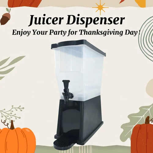 Vista 8 de Hakka - Dispensador de bebidas de 3 galones, dispensador de agua de bebidas de jugo comercial para fiestas, tanque de 11 litros con espita