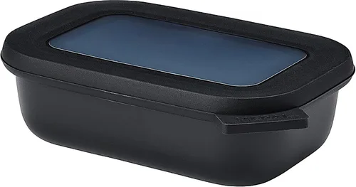 Vista 42 de Mepal Cirqula - Recipiente circular rectangular para almacenar y servir alimentos de 67.6 fl oz / 68 onzas con tapas transparentes, perfecto