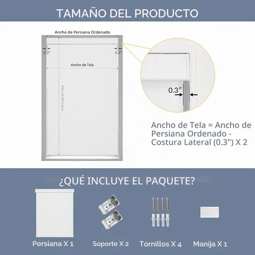 Vista 7 de Boolegon Persianas enrollables opacas para ventanas, de tela de lino, sin cordones, con cenefa de casete, aislamiento térmico, oscurecimiento