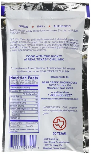 Vista 2 de Real Texas Chili Mezcla de especias para condimentos, 3 onzas (paquete de 4)