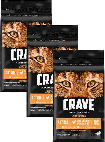 Vista 11 de Alimento seco para gatos CRAVE alto en proteína, sin cereales