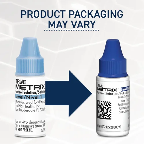Vista 2 de True Metrix Solución de control Nivel 1, 3 mL Solution for Use with TRUE METRIX Blood Glucose Test Strips and Meter, Use to Confirm Glucose