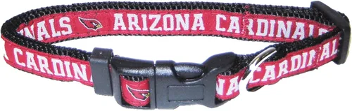 Vista 20 de Collar para mascotas Pets First con licencia NFL Arizona Cardinals, pequeño - Collar para perros resistente, fuerte y duradero. Disponible en 31
